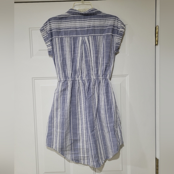 Blue and white striped dress - Picture 3 of 5